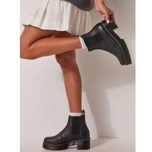 Dr. Martens ROMETTY WYOMING LEATHER PLATFORM CHELSEA BOOTS SZ 9 NWOT